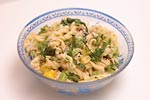 菜の花のシーチキンマカロニサラダ