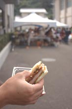 おいしそうなカツサンド。いっただきま〜す!!